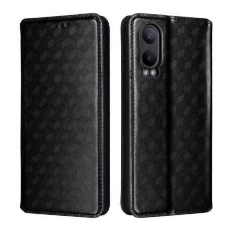 Чохол-книжка Cubic Grid Calf Texture для OnePlus Nord CE4 Lite - чорний