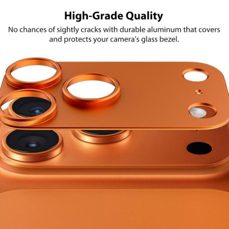 Захист камери XDCASE Titanium Alloy Hollow Camera Lens для iPhone Air — срібляста