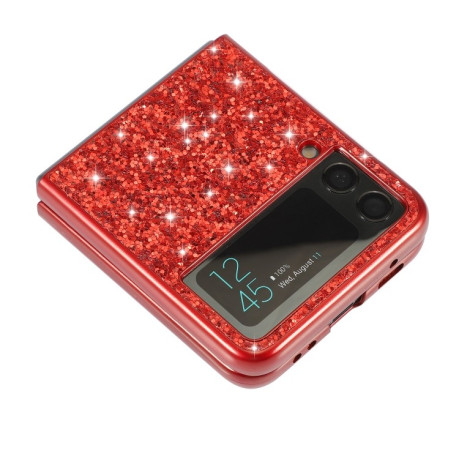 Ударозахисний чохол Glittery Powder Samsung Galaxy Z Flip3 5G - золотий