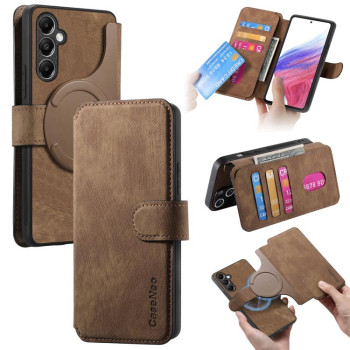 Чохол-книжка CaseNeo MagSafe RFID Anti-theft Retro Leather на Galaxy A27 5G — коричневий