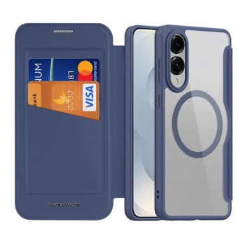 Чехол-книжка DUX DUCIS Skin X Pro Series Magsafe на Samsung Galaxy S25 Edge 5G - синий