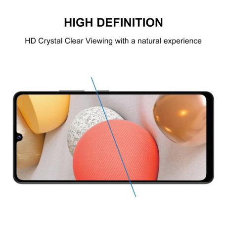 Защитное стекло 3D Full Glue Full Screen на Samsung Galaxy A42 - черное