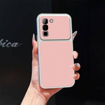 Протиударний чохол Lambskin Series Skin Feel Shockproof з м'яким покриттям на Infinix Hot 70 5G / 4G — рожевий