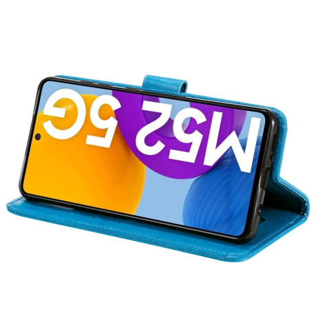 Чохол-книга Totem Flower для Samsung Galaxy M52 5G - синій