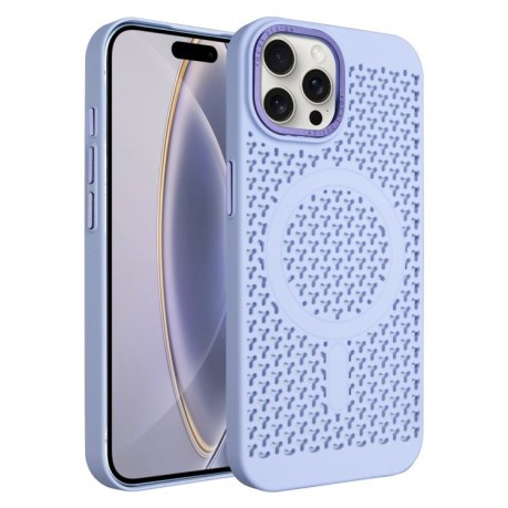 Протиударний чохол Ice Feeling Cooling MagSafe Magnetic для iPhone 16 Pro - фіолетовий