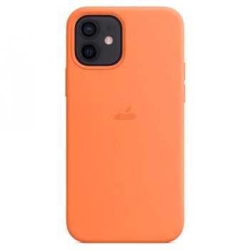 Силиконовый чехол Silicone Case Kumquat на iPhone 12 mini with MagSafe - премиальное качество