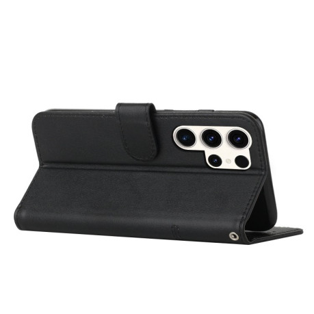 Чохол-книжка Stitching Calf Texture для Samsung Galaxy S25 Ultra 5G - чорний