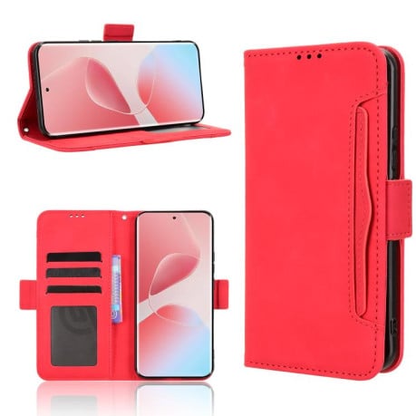Чохол-книжка Skin Feel з м'якою фактурою Calf на Infinix Hot 60 Pro 4G - червоний