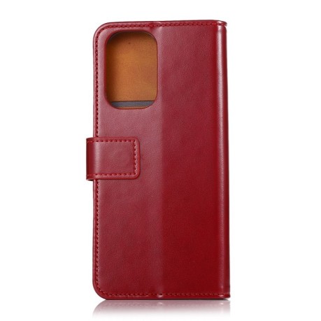 Чохол-книжка 3-Color Pearl на Xiaomi Redmi Note 10/10s/Poco M5s - винно-червоний