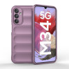 Силиконовый чехол Magic Flannel для Samsung Galaxy M34 5G - фиолетовый