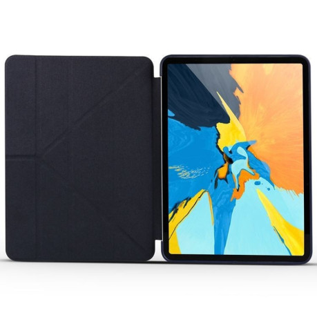 Чехол- книжка Solid Color Trid-fold + Deformation Viewing Stand на iPad Pro 11/2018/Air 10.9 2020- черный