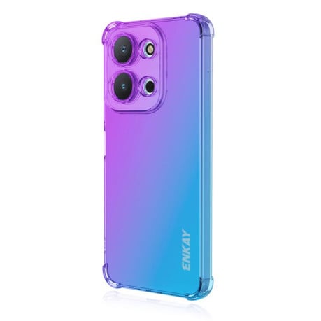 Противоударный чехол ENKAY Clear на Xiaomi Redmi 15C 5G / 4G EU 173mm - фиолетово-синий