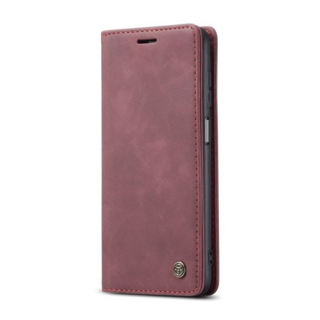 Чехол-книжка CaseMe-013 Multifunctional на Samsung Galaxy A32 5G- винно-красный