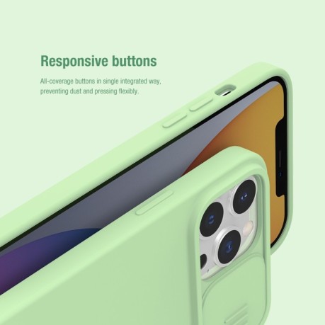 Силиконовый чехол NILLKIN CamShield  для iPhone 13 Pro Max - фиолетовый
