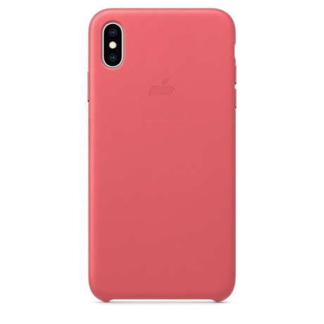Кожаный Чехол Leather Case Peony Pink для iPhone Xs Max