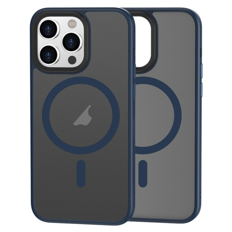 Чехол Brilliant Series MagSafe Micro-frosted на iPhone 15 Pro Max - синий