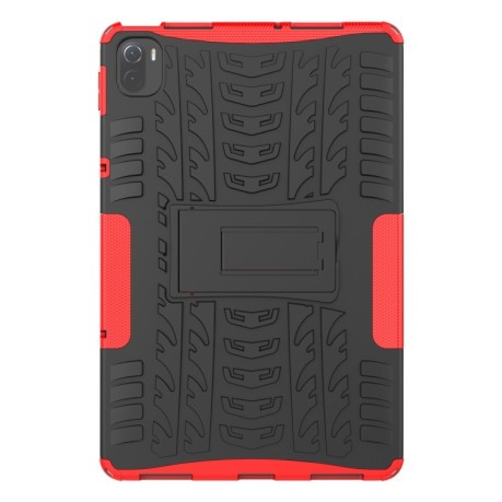Противоударный чехол Tire Texture для Xiaomi Pad 5 / 5 Pro - красный