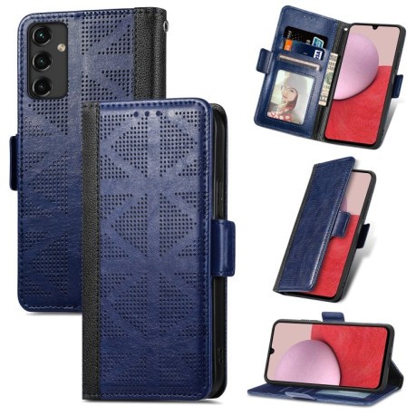 Чохол-книжка Grid Leather для Samsung Galaxy A14 5G - синій