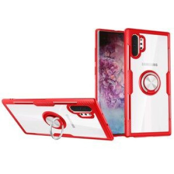 Ударозащитный чехол 360 Degree Magnetic Rotation Holder на Samsung Galaxy Note 10+ Plus- красный