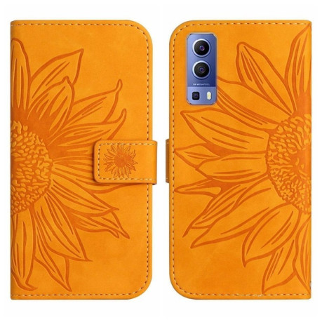 Чохол-книжка Skin Feel Sun Flower для Vivo Y72 5G/iQOO Z3/Y52 5G/Y53S - жовтий