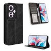 Чехол-книжка Magnetic Buckle Retro Crazy Horse Texture на OPPO Reno11 F 5G / F25 Pro 5G - черный