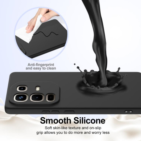 Силиконовый чехол Shockproof Silicone Magsafe для Infinix Note 50 4G / 50 Pro 4G - черный