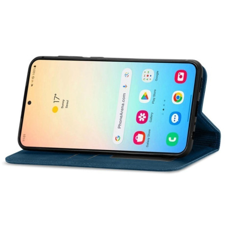 Чехол-книжка Retro Skin Feel Business Magnetic для Samsung Galaxy S25+ 5G - синий