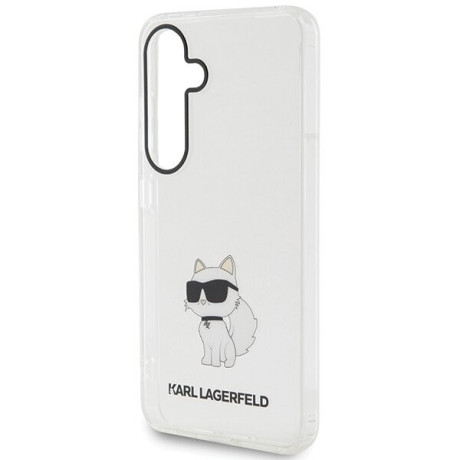 Оригинальный чехол Karl Lagerfeld IML Choupette для Samsung Galaxy S24+Plus - transparent(KLHCS24MHNCHTCT)
