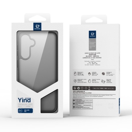 Чохол DUX DUCIS Yind Series TPU Hybrid PC для Samsung Galaxy A36 5G / A56 5G - чорний