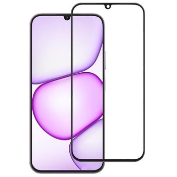 Захисне скло High Aluminum Full Screen Silk на Realme C100i 4G — чорне