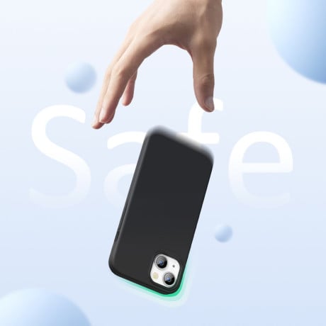 Оригинальный силиконовый чехол Ugreen Flexible Rubber для iPhone 14/13 - черный
