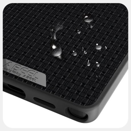 Чехол ABEEL с фактурой Ruyi 6D Micro Relief с MagSafe на Samsung Galaxy S25 FE 5G - коричневый