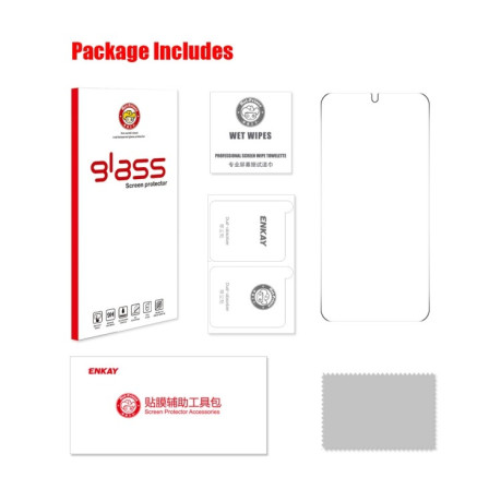 Защитное Стекло ENKAY Full Glue High Aluminum-silicon для Samsung Galaxy S24+