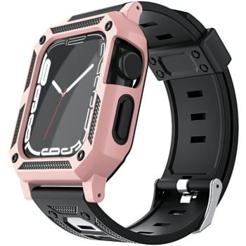 Ремінець із протиударною накладкою Military для Apple Watch Series 8/7 45mm / 44mm / 42mm - рожевий