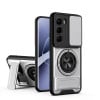 Противоударный чехол Lens Sliding Window Multifunctional Magnetic Shockproof со шторкой камеры для Infinix Hot 60 Pro+ 4G — титановый