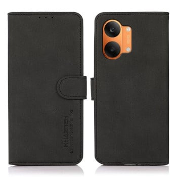 Чехол-книжка KHAZNEH матовая фактура на Xiaomi Redmi Turbo 5 Max / Poco X8 Pro Max — чёрный