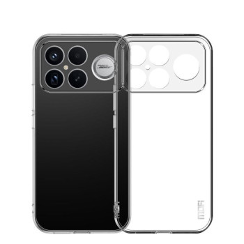 Силіконовий ультратонкий прозорий чохол MOFI Ming Series на Xiaomi Redmi K90 Pro Max / Poco F8 Ultra — прозорий