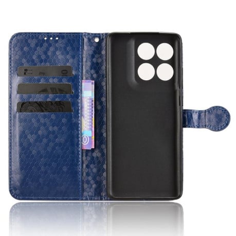 Чехол-книжка Honeycomb Dot для Motorola Edge 60 Pro - синий