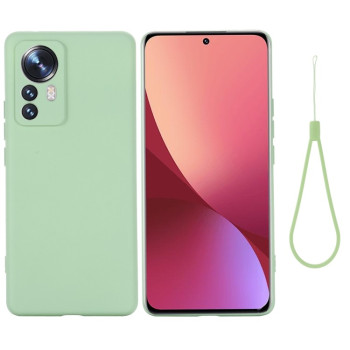 Силиконовый чехол Solid Color Liquid Silicone на Xiaomi 12 Pro - зеленый