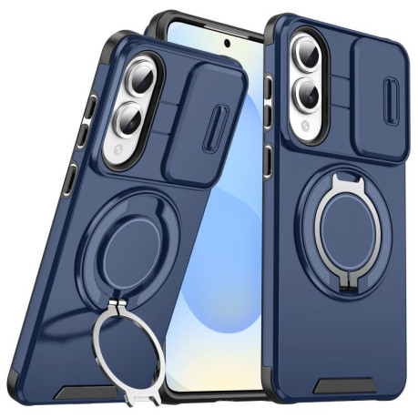 Протиударний чохол Sliding Camshield Ring Holder для Samsung Galaxy S25 Edge 5G - синій