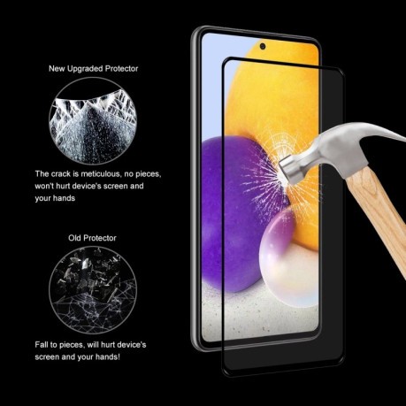 Защитное стекло ENKAY Hat-prince Full Glue 0.26mm 9H 3D для Samsung Galaxy A73 - черный