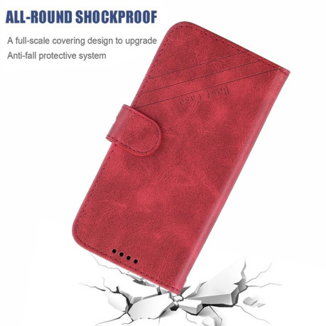 Чехол- книжка Stitching Style 2-Color Cow Texture на Samsung Galaxy A51-красный