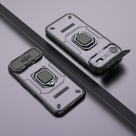 Противоударный чехол Sliding Camshield для iPhone Air - фиолетовый