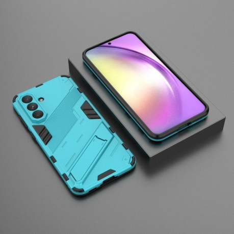 Противоударный чехол Punk Armor для Samsung Galaxy A56 5G - синий