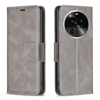Чохол-книжка Retro Lambskin Texture для OPPO Find X6 Pro 5G - сірий