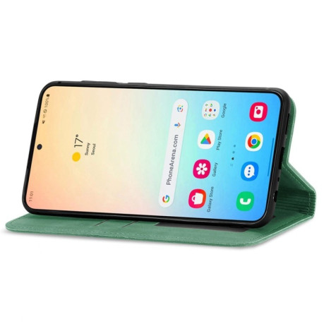 Чохол-книжка Retro Skin Feel Business Magnetic  для Samsung Galaxy S25+ 5G - зелений