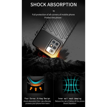 Противоударный чехол Thunderbolt для Xiaomi Redmi 10 - черный