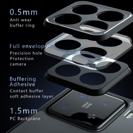 Противоударный чехол Armor Precise Hole PC Hybrid TPU для Xiaomi 15 Pro - прозрачный