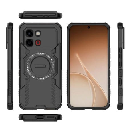 Протиударний чохол Butterfly Armor з MagSafe на Infinix Note Edge 5G Global — чорний