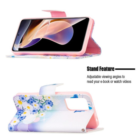 Чохол-книжка Colored Drawing Pattern для Xiaomi Redmi Note 11 Pro 5G (China)/11 Pro+ - Butterfly Love